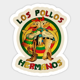 Vintage Los Pollos Hermanos Rasta Sticker